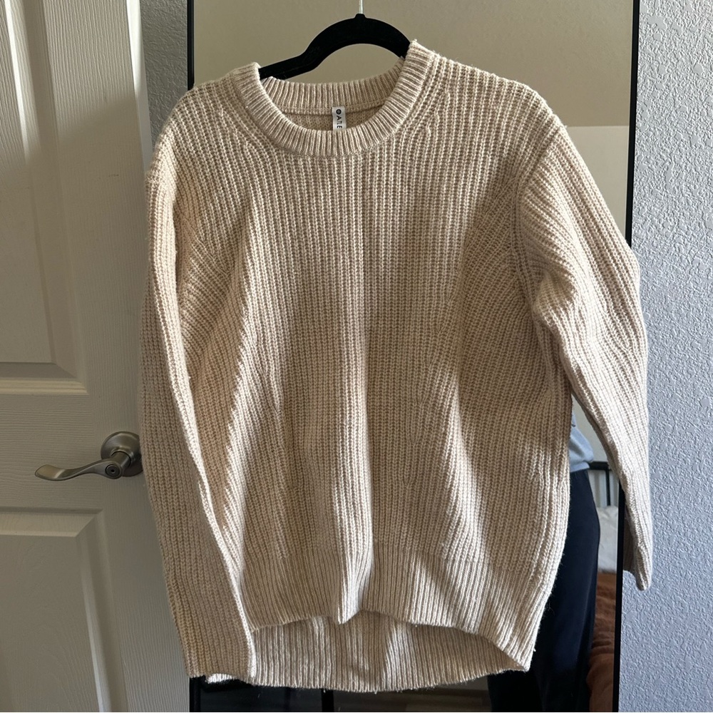 Athleta beige sweater